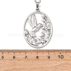 Colliers à pendentif en acier inoxydable 304 avec chaîne câble pour hommes et femmes&nbsp;NJEW-K308-03C-P