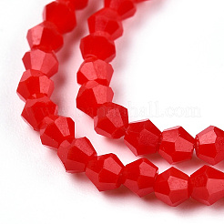 Fili di vetro in giada imitazione di colore solido opaco&nbsp;EGLA-A039-P2mm-D02
