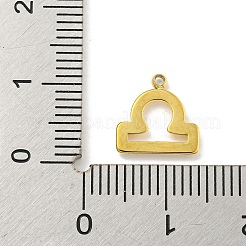 Echte 18 Karat vergoldete PVD-Vakuum-Beschichtung 304 Edelstahlanhänger&nbsp;STAS-L278-002G-07