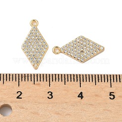 Pendentifs en laiton zircon cubique transparent&nbsp;KK-S531-16G