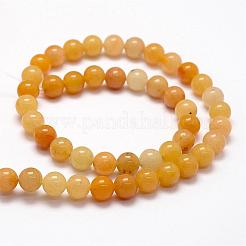 Natürliche alte Topas Jade Perlen Stränge&nbsp;G-F364-06-8mm