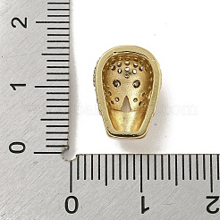 Micropave de latón transparente perlas de circonita&nbsp;ZIRC-P119-15G