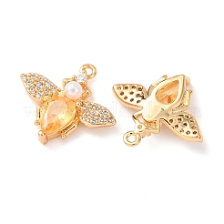Colgante micropavé cubic zirconia de latón&nbsp;KK-A284-14G-02