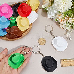 32 llavero de plástico con forma de sombrero de 8 colores&nbsp;KEYC-PH01605