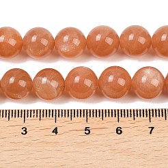 Natürliche sunstone Perlen Stränge&nbsp;G-G342-A04-10.5mm