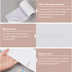 Ruban décoratif auto-adhésif imperméable en PVC à effet grain de bois&nbsp;DIY-WH20007-38D-02