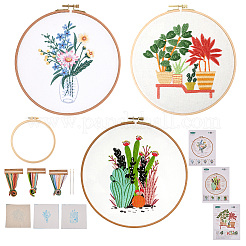 3 Set mit 3 DIY-Stickerei-Starter-Kits&nbsp;DIY-TA0006-67