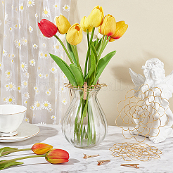 3 Stück 201 Edelstahl-Einsatzdeckel für Blumenarrangements&nbsp;DIY-UN0005-92G