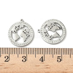 Colgantes de rhinestone de acero inoxidable 304&nbsp;STAS-V015-08P