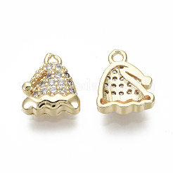 Ciondoli in ottone zirconi chiari micro pavé&nbsp;KK-S348-528-NF