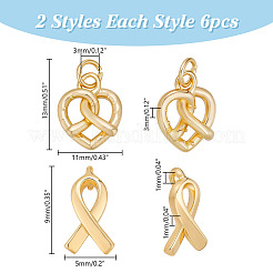 Ciondoli in ottone 12 pz 2 stili&nbsp;KK-AR0004-71