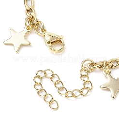 Weihnachtsbaum Weihnachtsmann Legierung Emaille Charm Armbänder&nbsp;BJEW-TA00491