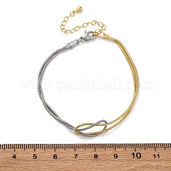 Bracelets à chaîne serpent en laiton pour femmes&nbsp;BJEW-C087-01GP