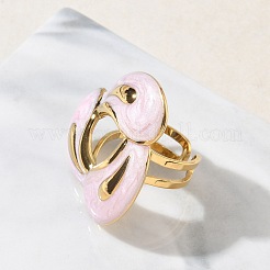 Anelli aperti con polsino in acciaio inossidabile 304 per donna&nbsp;RJEW-F207-02G-02