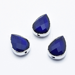 Cuentas de vidrio facetadas&nbsp;GLAA-F071-14x10mm