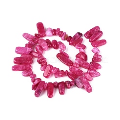 Brins de perles de quartz naturel teint&nbsp;G-Q606-24A-10