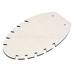 Espositori per gioielli con ciondolo a forma di foglia in MDF e ferro&nbsp;NDIS-G008-02B-02