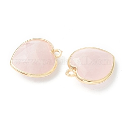 Colgantes naturales de cuarzo rosa&nbsp;G-B009-03G-A