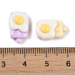 Cabochons de décodage en résine opaque thème oeuf couleur macaron&nbsp;CRES-M036-10C