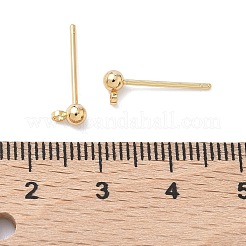Shegrace Messing-Rundkugel-Ohrstecker-Verschlüsse&nbsp;XGR0050G-38G
