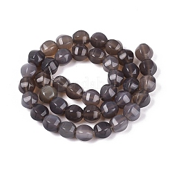Chapelets de perles en agate grise naturelle&nbsp;G-Q608-08A-06