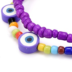 Perles de rocaille de verre étirer bracelets&nbsp;BJEW-JB06291-05
