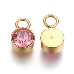 Ionenplattierte (IP) Glas-Strass-Anhänger&nbsp;STAS-F189-B12