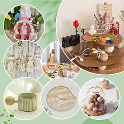 20 Stück natürliche runde Holzkugel&nbsp;WOOD-GA0001-59