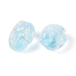 Perles à la main en verre de feuille brins&nbsp;FOIL-N033-02F