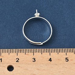Ajuste de anillos de latón para clavijas de copa para cuentas semiperforadas&nbsp;KK-K414-02C-S