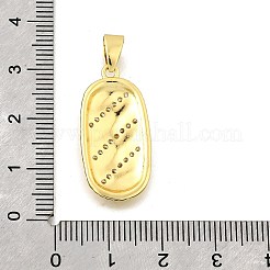 Colgante micropavé cubic zirconia de latón&nbsp;KK-Z104-11G