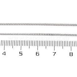 1.2 mm dicke Halsketten aus gedrehter Messingkette&nbsp;NJEW-D302-64P