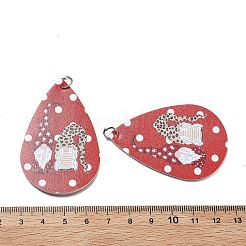 Gros pendentifs en cuir pu&nbsp;FIND-R050-03E