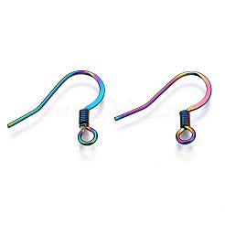 Ganci per orecchini francesi in acciaio inossidabile 304 placcati ioni (ip)&nbsp;STAS-S119-016A