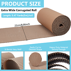 Einseitige Wellpapperolle zum Verpacken&nbsp;DIY-WH0671-194A-02