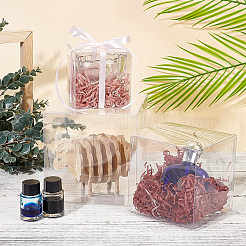 Transparente Geschenkbox aus Kunststoff für Tierboxen&nbsp;CON-WH0052-12x12cm
