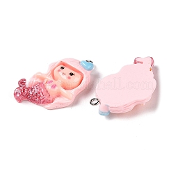 Pendenti in resina opaca&nbsp;X-RESI-D055-037P