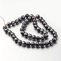 Chapelets de perle en hématite synthétique sans magnétique&nbsp;G-F300-31B-09