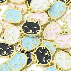40pcs 4 pendentifs en alliage de couleurs&nbsp;ENAM-CJ0004-16