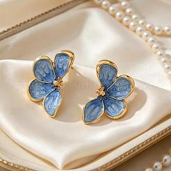 Boucles d'oreilles puces en alliage de zinc émaillé pour femmes&nbsp;TW5605-2