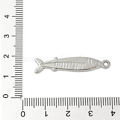 Pendentifs en forme de sardine en acier inoxydable 304&nbsp;STAS-S186-05C-P