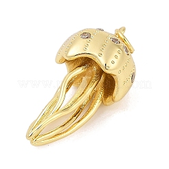 Pendentifs avec zircon cubiques à micro-pavés en laiton&nbsp;X-KK-U058-52G