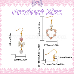 Kit para hacer aretes colgantes con temática de San Valentín&nbsp;DIY-SC0028-96