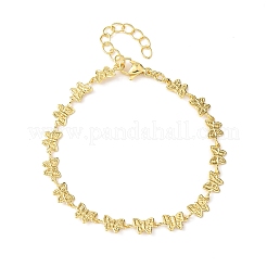 Messing-Gliederkettenarmbänder für Frauen&nbsp;BJEW-C140-07G
