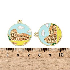 Pendente smaltati in lega&nbsp;ENAM-V001-02A-G