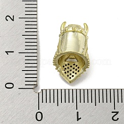 Perline in zirconi neri con micro pavè di ottone&nbsp;ZIRC-P119-07G