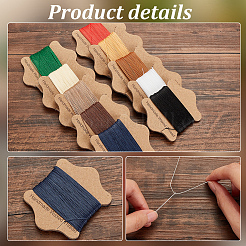 10 Karte 10 Farben runde gewachste Nylonschnur-Sets&nbsp;YC-PH0002-42
