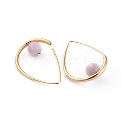 Orecchini pendenti naturali kunzite&nbsp;EJEW-JE03593-01
