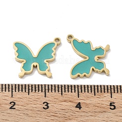 Pendentifs en acier inoxydable 304 avec placage ionique (IP)&nbsp;STAS-P339-12G-02