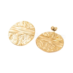 Pendientes de botón de acero inoxidable 304 con revestimiento iónico (IP) para mujer&nbsp;EJEW-P279-42G